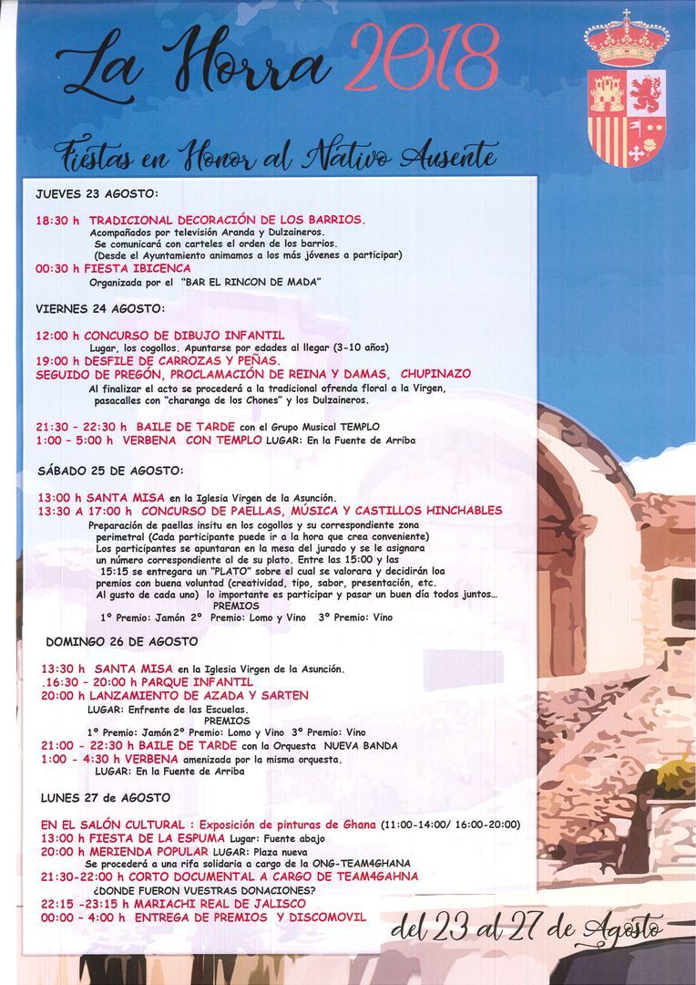 FIESTAS EN HONOR AL NATIVO AUSENTE 2018 